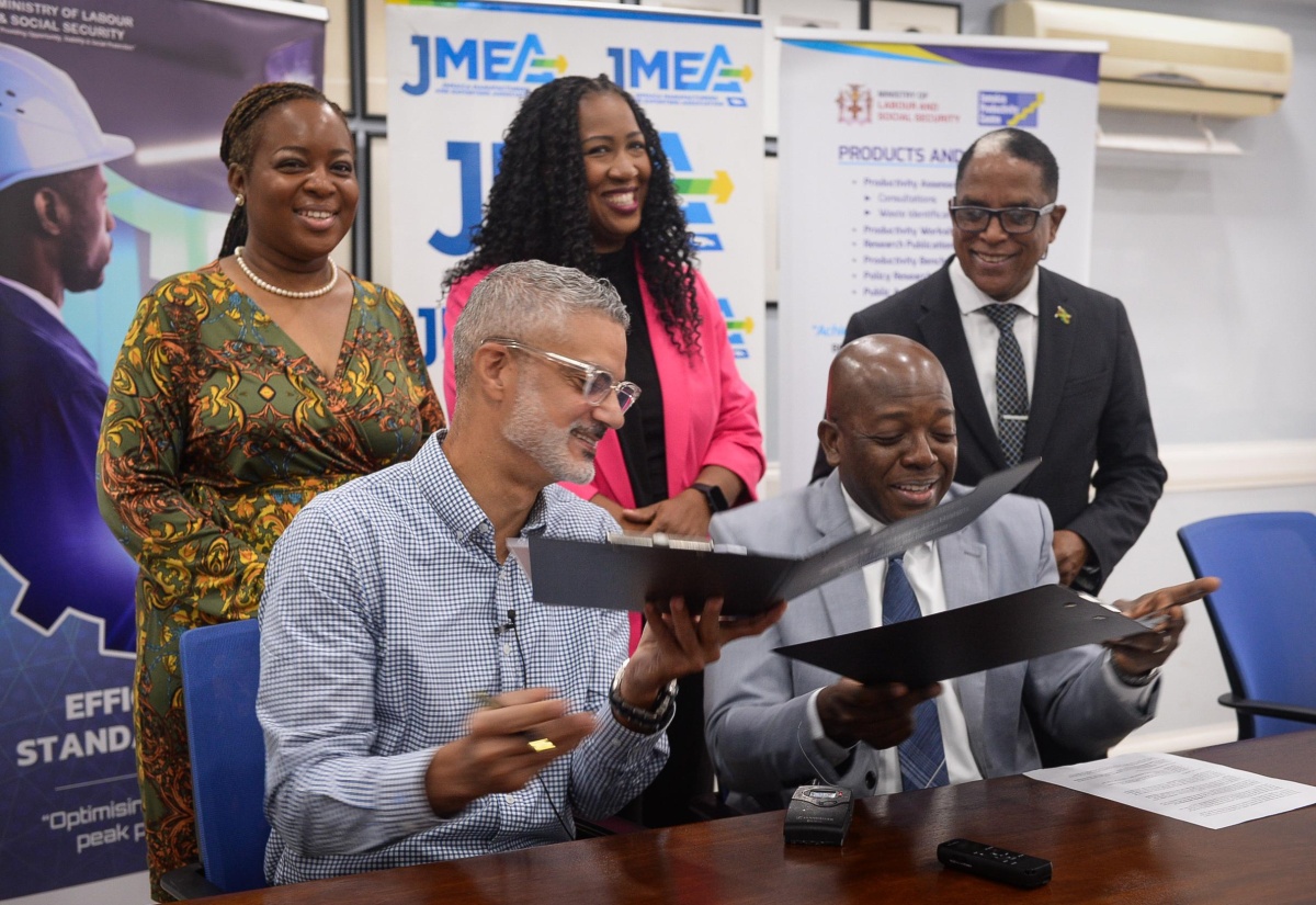 Jamaica Productivity Centre Signs MOU with JMEA