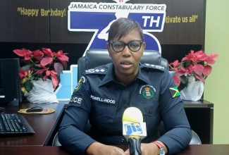 Deputy Commissioner of Police (DCP), Karina Powell-Hood, speaks with JIS News during a recent interview at the Office of the Police Commissioner, Old Hope Road, St. Andrew.

