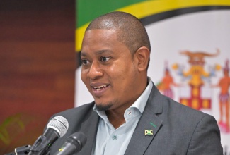 Minister of Agriculture, Fisheries and Mining, Hon. Floyd Green, speaks during a press conference at the Ministry’s headquarters in Hope Gardens, St. Andrew, on Wednesday (December 18).
