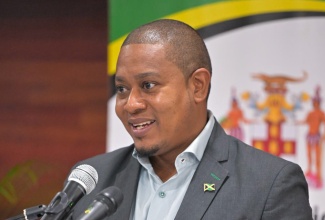 Minister of Agriculture, Fisheries and Mining, Hon. Floyd Green, addresses a press conference at the Ministry’s headquarters in Hope Gardens on December 18.