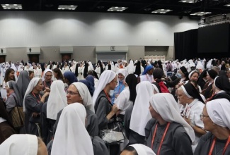Franciscan Sisters in prayer at a Mission in the United States

