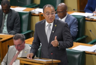 Minister of Health and Wellness, Dr. the Hon. Christopher Tufton, makes a statement to the House of Representatives on Tuesday (January 28).

