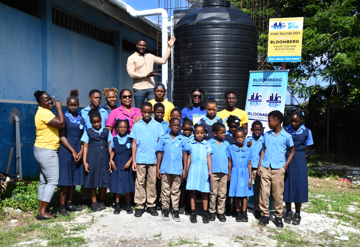 Water Harvesting Systems Installed at Two Schools in Salt Spring, St. James