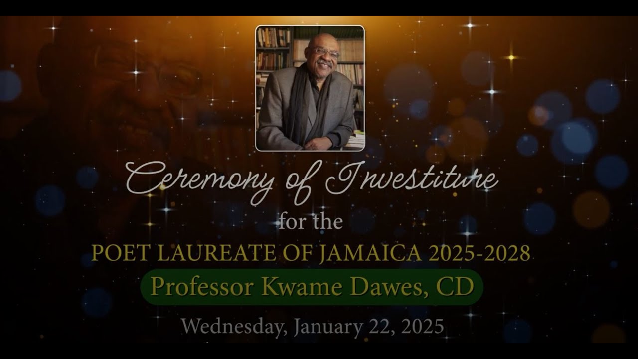 JISTV| Ceremony of Investiture for The Poet Laureate of Jamaica 2025-2028 Professor Kwame Dawes, CD