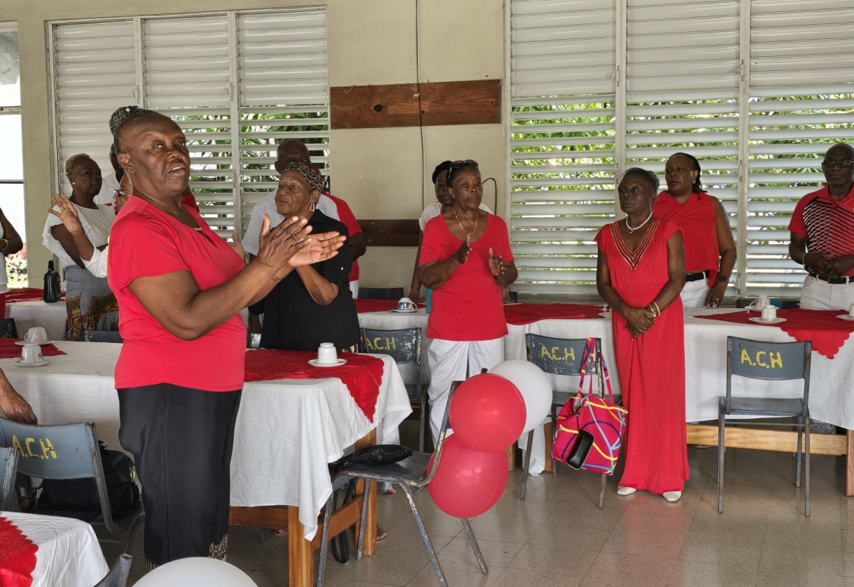 Impressive Showing by Seniors at Pre-Valentine’s Day High Tea in St. Thomas