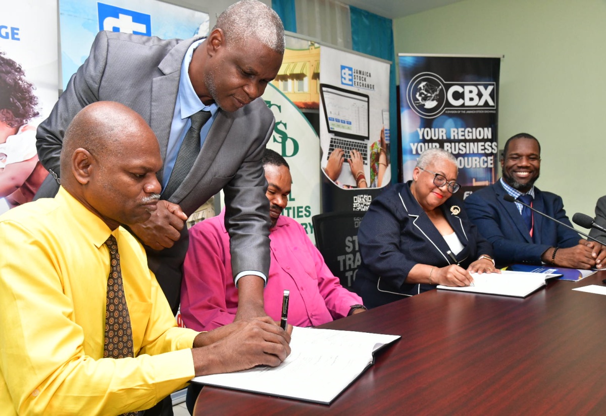 JSE and the Jamaica Society for the Blind Sign MOU