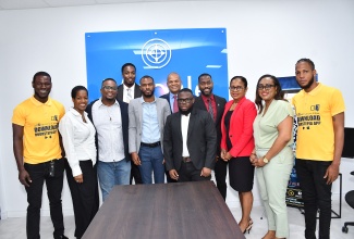 Doorstep Jamaica Limited team members with advisors and representatives of the Development Bank of Jamaica (DBJ), and Mscale, LLC.


