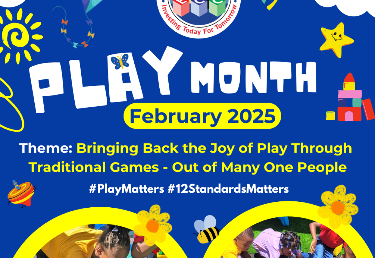 An Early Childhood Commission (ECC) flyer promoting February as Play Month.