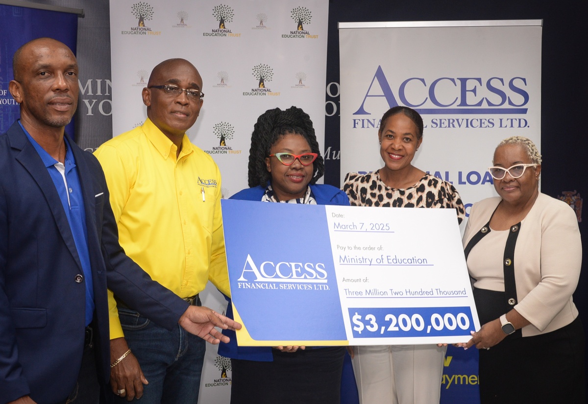 PHOTOS: Education Ministry Receives $3.2 Million from Access Financial Services