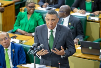 Prime Minister, Dr. the Most Hon. Andrew Holness, makes his contribution to the 2025/26 Budget Debate in the House of Representatives today (March 20).