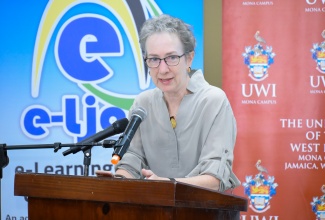 Dean of the Faculty of Humanities and Education, University of the West Indies (UWI), Mona, Professor Silvia Kouwenberg.