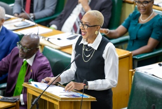Minister of Finance and the Public Service, Hon. Fayval Williams.