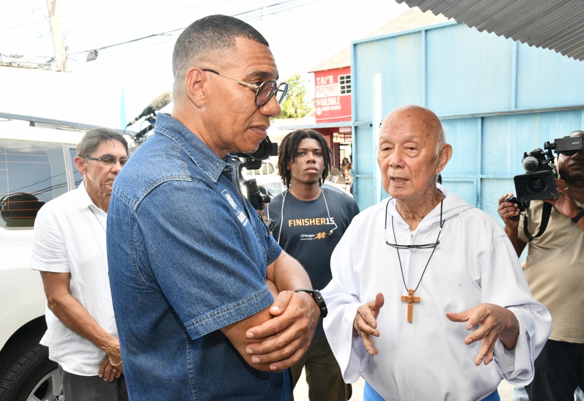 Photos: Prime Minister Holness Meets With Fr. Richard Ho Lung