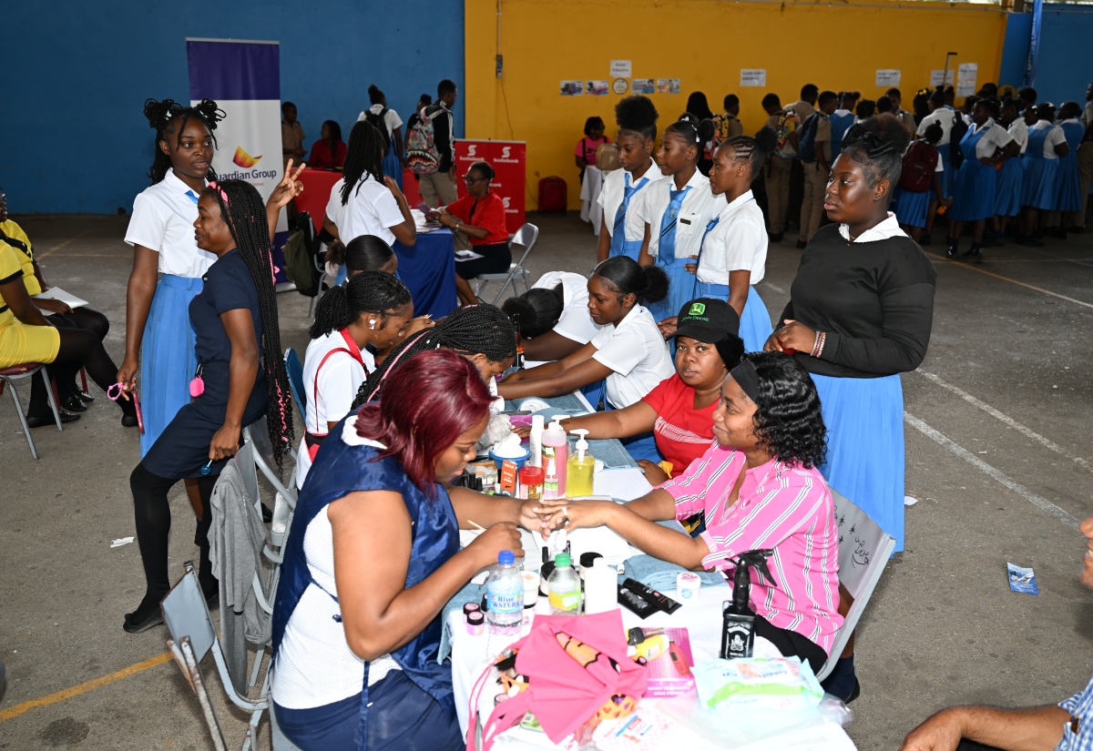 Students, Teachers and Community Members Take Part in Health Fair at Brown’s Town High