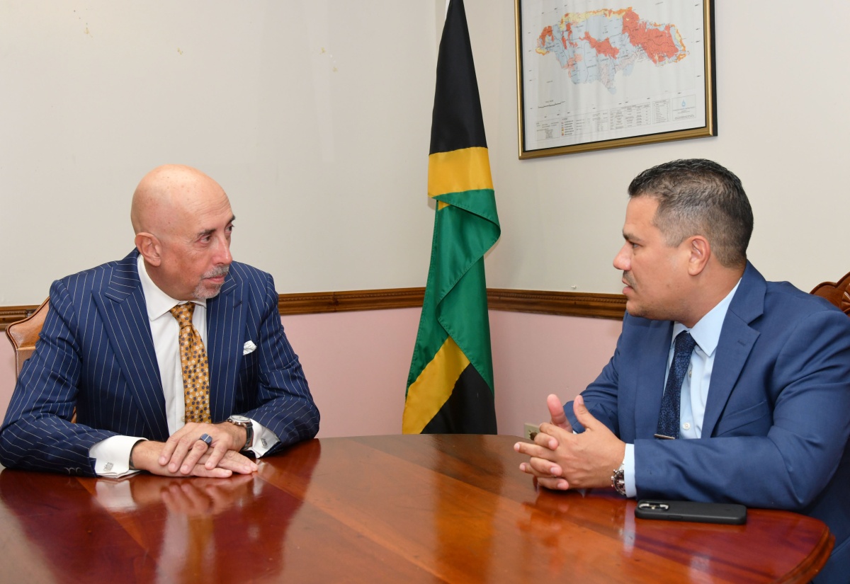 Ambassador of Spain Calls on Minister Samuda (PHOTOS)