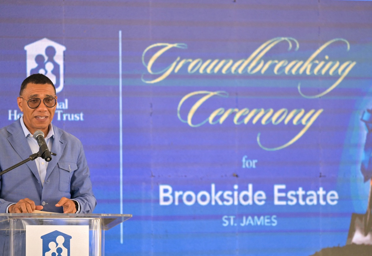 PM Breaks Ground For Brookside Estate Housing Development In St. James