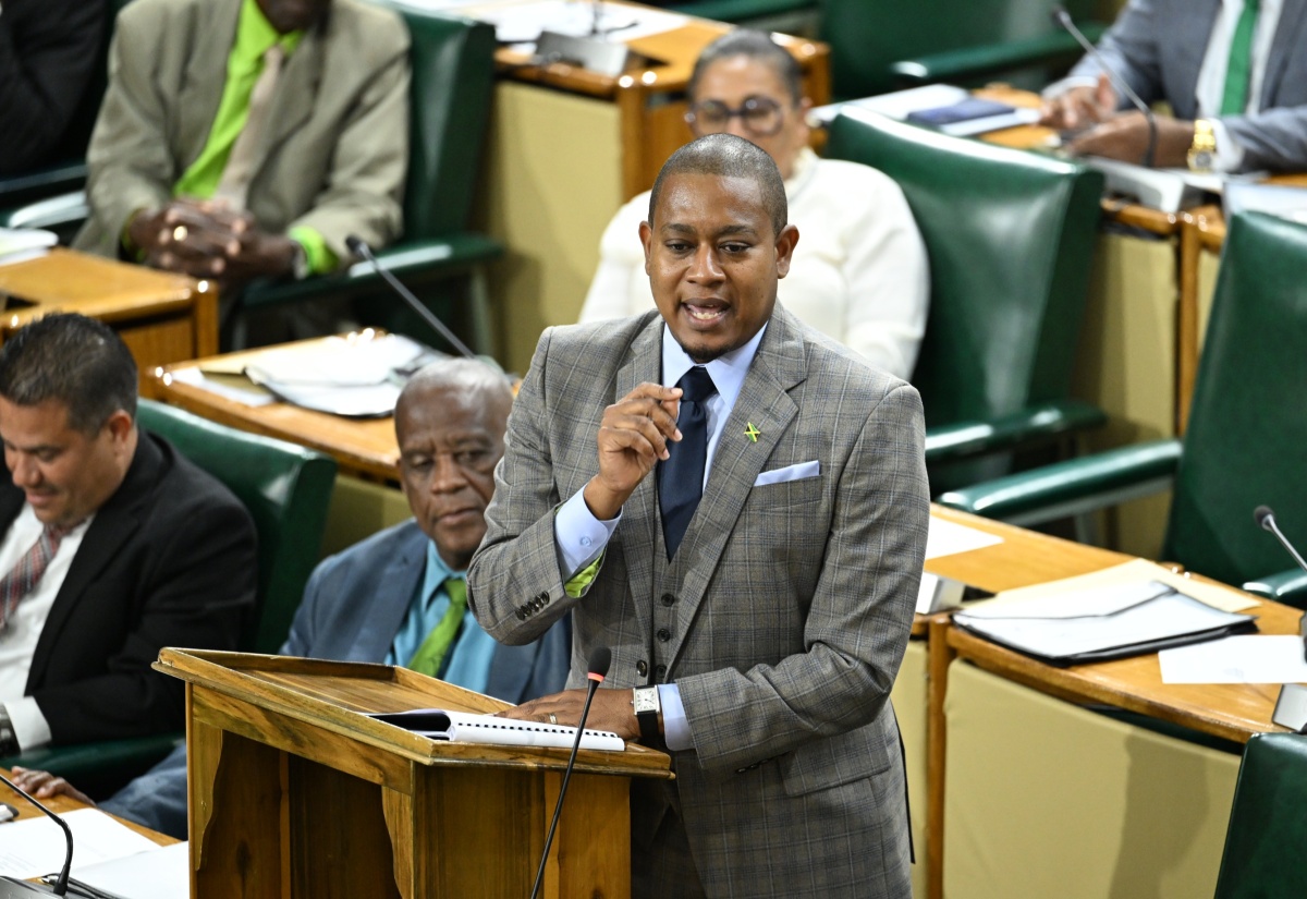 Minister of Agriculture, Fisheries and Mining, Hon. Floyd Green, makes his 2025/26 Sectoral Debate presentation in the House of Representatives on Tuesday (May 27).