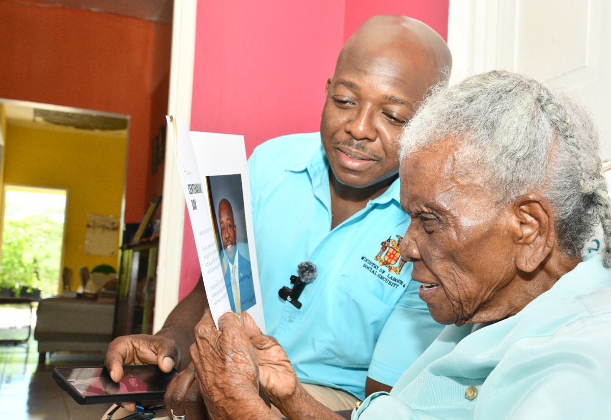 Minister of Labour and Social Security Visits Centenarians in Clarendon (PHOTOS)
