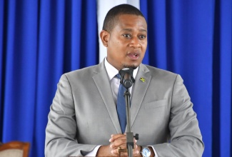Minister of Agriculture, Fisheries and Mining, Hon. Floyd Green, addresses the National Minerals Week church service, held at the Black River Independent Baptist Church in St. Elizabeth on Sunday (May 25).

