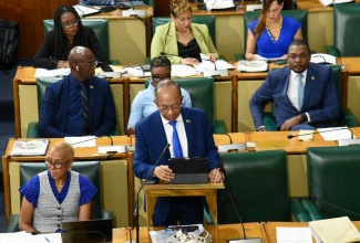 Minister of National Security, Hon. Dr. Horace Chang, opens the 2025/2026 Sectoral Debate in the House of Representatives on Tuesday (April 29).

