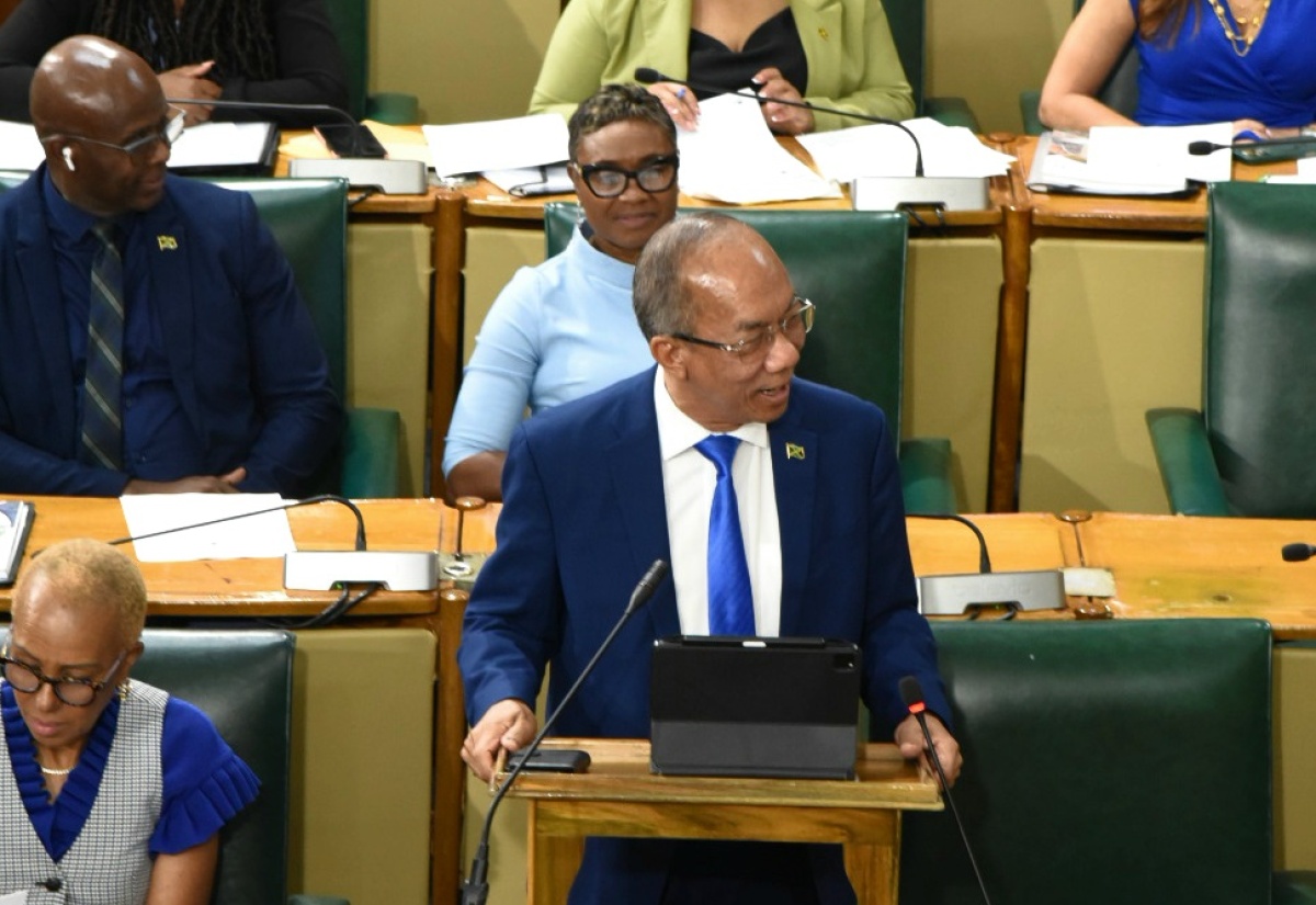 Minister of National Security, Hon. Dr. Horace Chang, opens the 2025/26 Sectoral Debate in the House of Representatives, on Tuesday (April 29).

