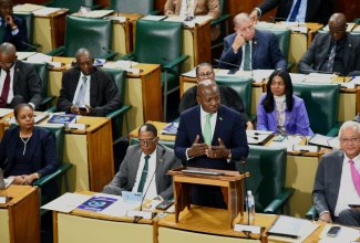 Minister of Labour and Social Security, Hon. Pearnel Charles Jr., makes his contribution to the 2025/26 Sectoral Debate in the House of Representatives, on Tuesday (May 13). 