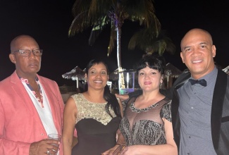Chief Executive Officer (CEO), Hah-R-Mony Entertainment Limited, Ho-Chi-Min Castillo (right), with fellow Hah-R-Mony Directors (from left) Garth Ramsey, Maylin Ramsey, and Alicia Castillo.