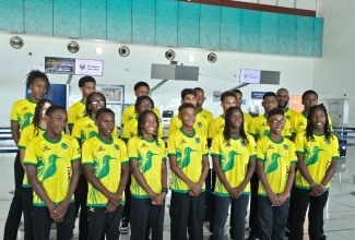Members of Jamaica’s national swim team who participated in the 2025 CARIFTA Aquatics Championships in Trinidad and Tobago from April 19 to 23.