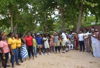 A section of the teachers representing 43 schools pose for the lens at Pearly Beach, St. Ann, on Teachers’ Day hosted by Sandals & Beaches in the Ocho Rios Region, on May 7.