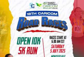 Flyer on 18th CARICOM Road Races.

