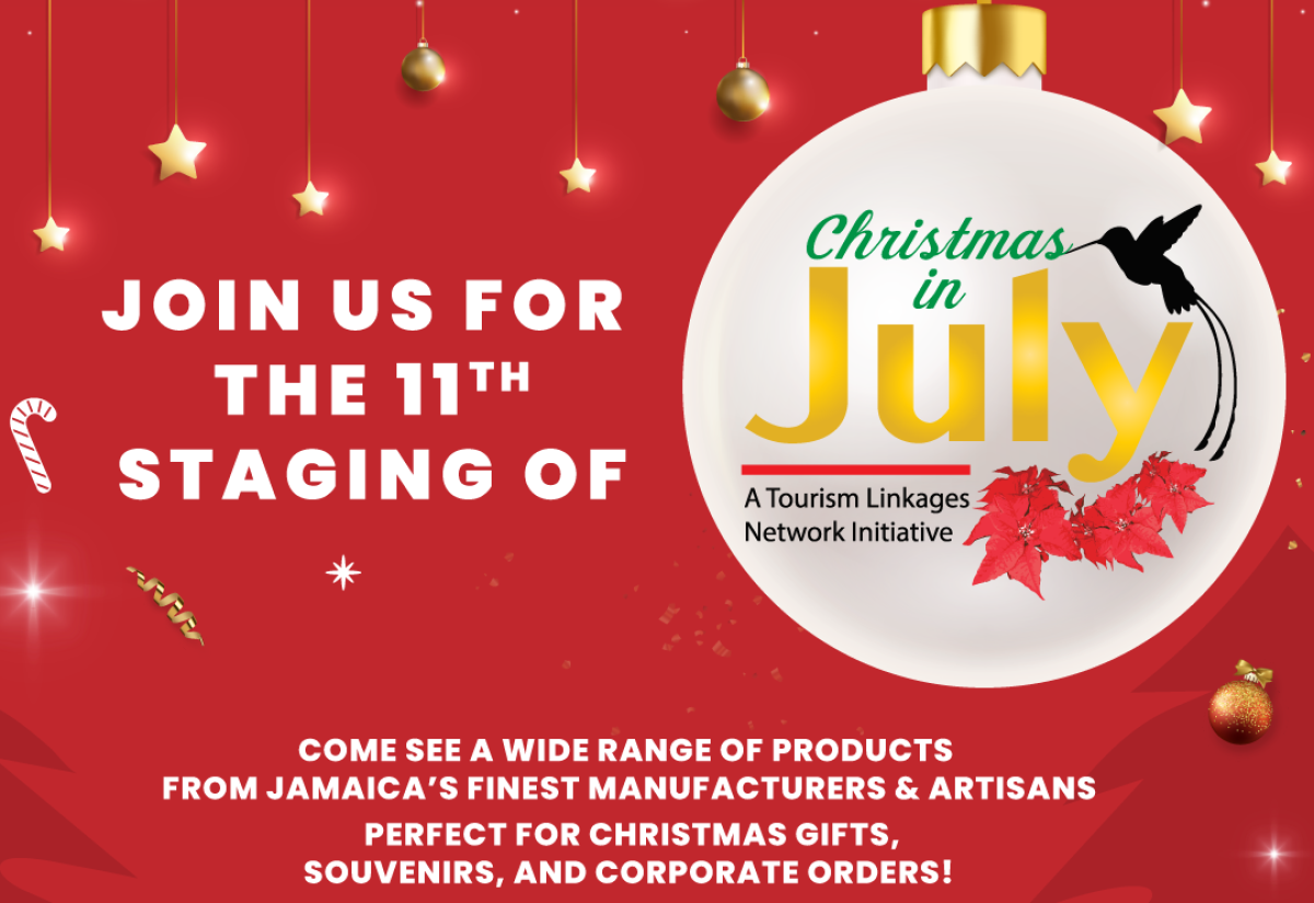 The annual 'Christmas in July ‘ trade show will be held at The Jamaica Pegasus in New Kingston,  from July 10-11.

