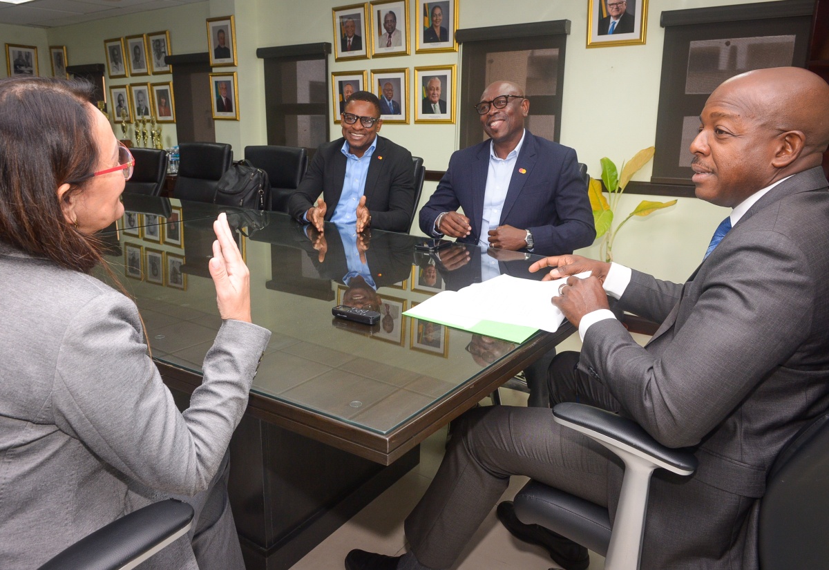 Executives of Mastercard International Call on Minister Charles Jr. (PHOTOS)