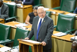 Justice Minister, Hon. Delroy Chuck, makes his 2025/26 Sectoral Debate presentation in the House of Representatives on Tuesday (June 3).

