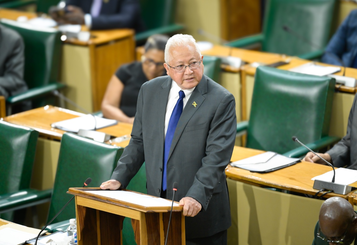 Minister of Justice, Hon. Delroy Chuck, makes his contribution to the 2025/2026 Sectoral Debate in the House of Representatives on Tuesday (June 3).
