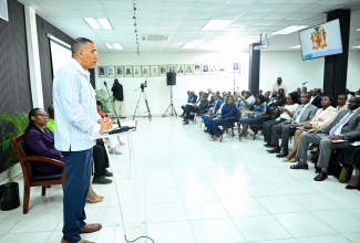 Prime Minister, Dr. the Most Hon. Andrew Holness, speaks at the National Disaster Risk Management Council Meeting, held on Wednesday (June 4) at the Ministry of Local Government and Community Development on Hagley Park Road in Kingston.