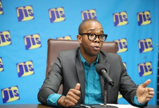 Chief Executive Officer of the Toll Authority of Jamaica, Jerome Palmer, provides details about activities for Toll Road Safety Week during a JIS Think Tank on Friday (June 20).  The week will be observed from June 20-28 under the theme: ‘Driving Forward: Safer Roads, Stronger Communities’.   

 