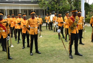 The Prospect College Band performs during a reception to commemorate the birthday of His Majesty King Charles III, held on Tuesday, June 10, at the British High Commissioner’s Residence in Kingston.

