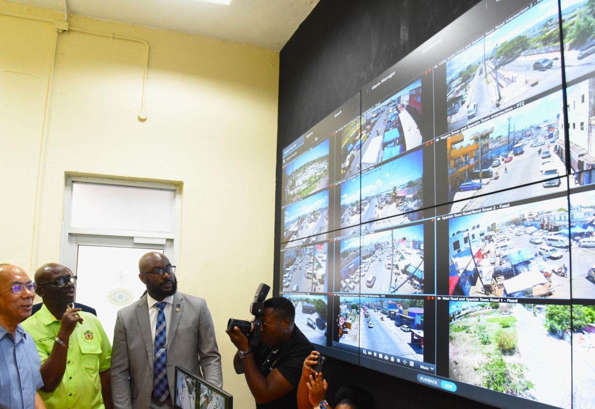 JamaicaEye Monitoring Centre Opens at Denham Town Police Station
