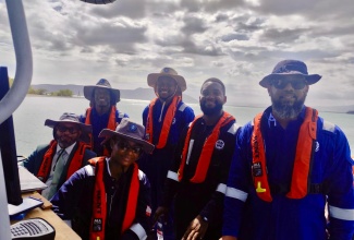 Members of the National Land Agency (NLA) hydrographic survey team conduct mapping operations at sea as part of ongoing efforts to support safe navigation, coastal development, and marine resource management. World Hydrography Day will be observed on June 21.


