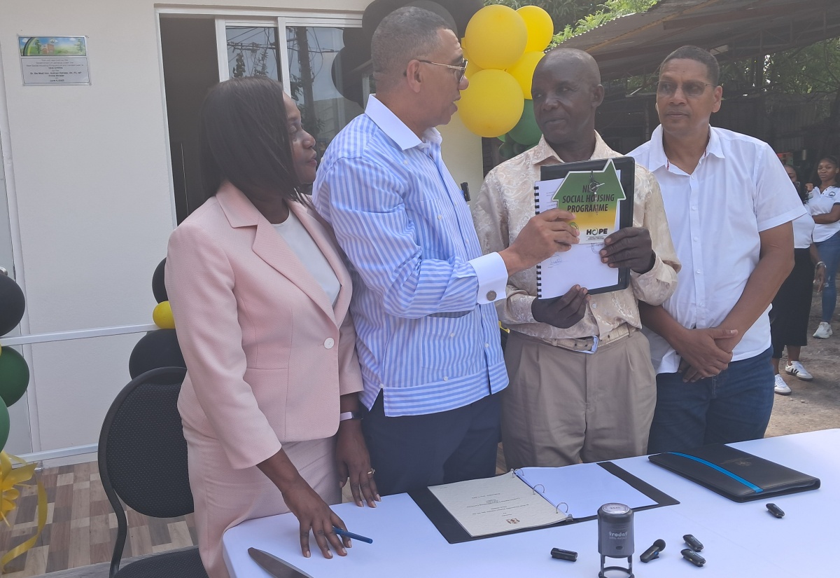 NSHP Homes are Investments in Families and Communities – PM Holness