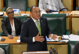 Minister of Health and Wellness, Dr. the Hon. Christopher Tufton, makes his contribution to the 2025/26 Sectoral Debate in the House of Representatives on Tuesday (June 10).