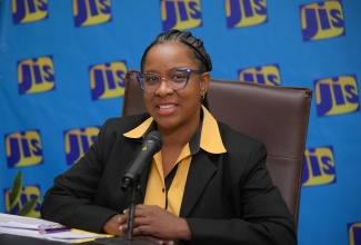 Director, Local Economic Development, Social Development Commission (SDC), Avril Ranger, addresses a Jamaica Information Service (JIS) Think Tank, on June 25, at the agency