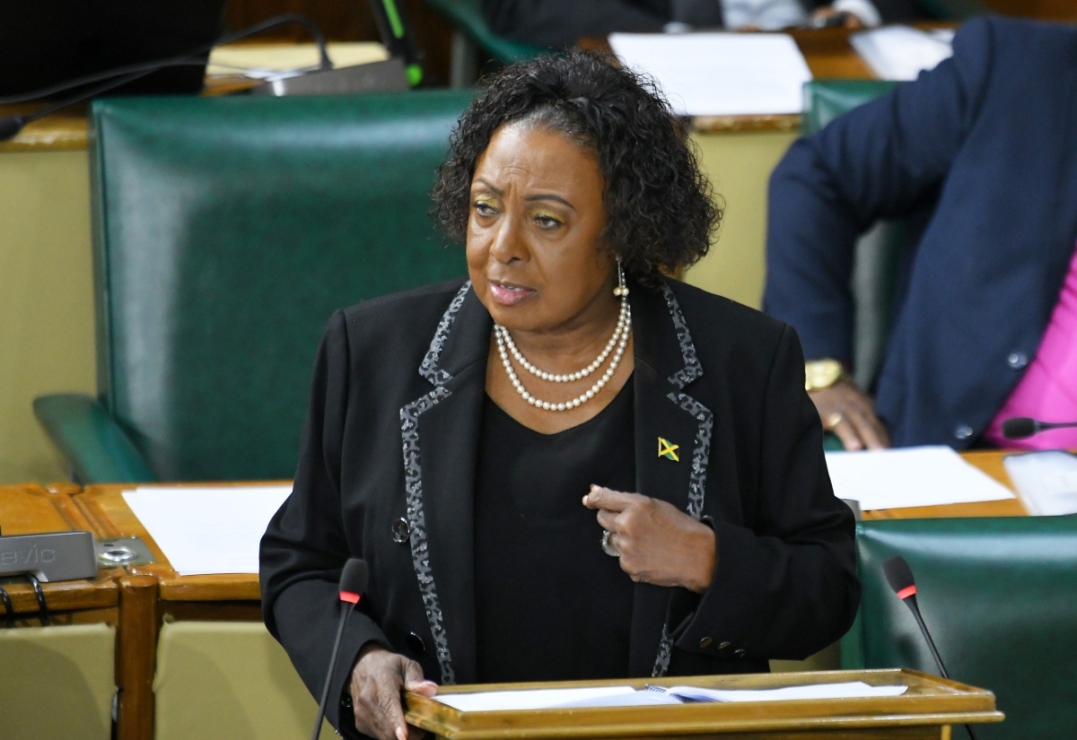 Minister of Culture, Gender, Entertainment and Sport, Hon. Olivia Grange, delivers her 2025/26 Sectoral Debate presentation in the House of Representatives on Tuesday (June 24).