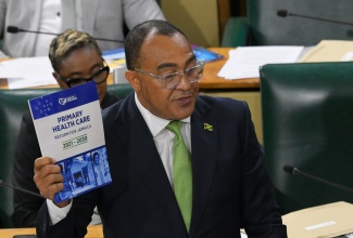 Minister of Health and Wellness, Dr. the Hon. Christopher Tufton, makes his contribution to the 2025/26 Sectoral Debate in the House of Representatives, on Tuesday (June 10).

