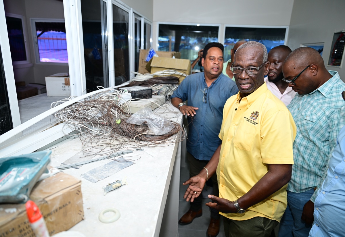 PHOTOS: Minister Mckenzie Tours Yallahs Market Renovation Project
