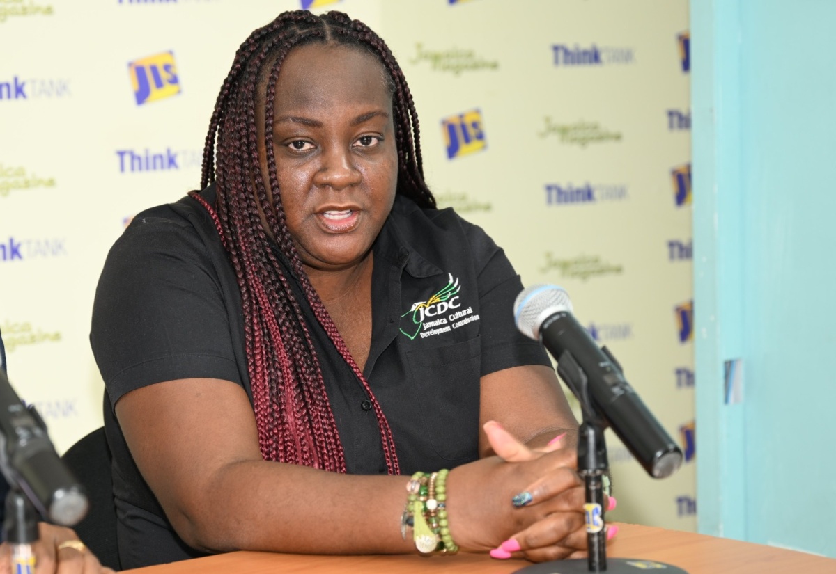St. James Parish Manager for the Jamaica Cultural Development Commission (JCDC), Collel Blake, addresses a recent Jamaica Information Service (JIS) Think Tank at the agency’s Montego Bay Regional Office.

