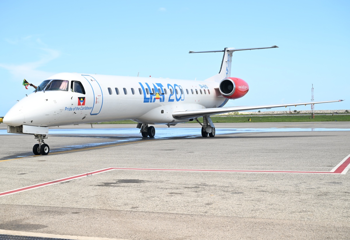 LIAT 2020 Makes Inaugural Flight to Montego Bay