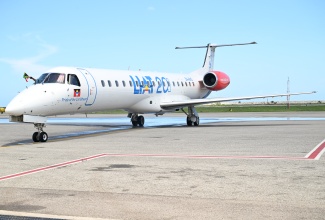 The LIAT 2020 aircraft that completed its inaugural flight from Antigua and Barbuda to Montego Bay’s Sangster International Airport on Friday, July 11. 

