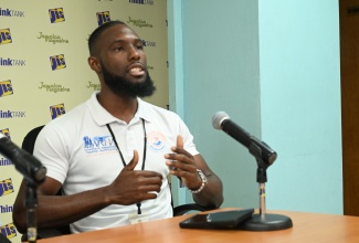 Regional Physical Activity Specialist, Western Regional Health Authority (WRHA), Orane Gardner, speaking during a Jamaica Information Service (JIS) Think Tank, held at the agency’s Montego Bay Regional office on Monday (July 14).