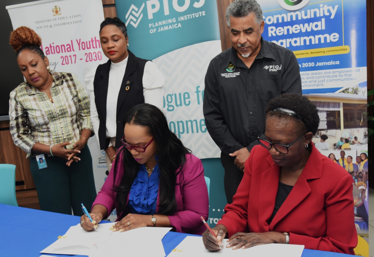 PIOJ And Education Ministry Sign MOU To Implementat Key Initiatives In Volatile Communities